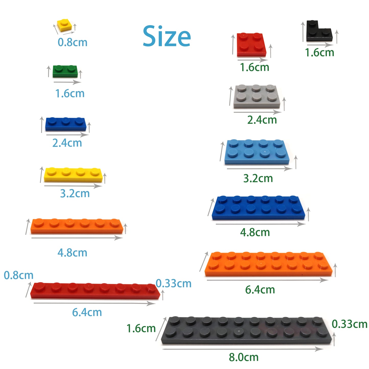 600pcs DIY Building Blocks Set – 12 Colours